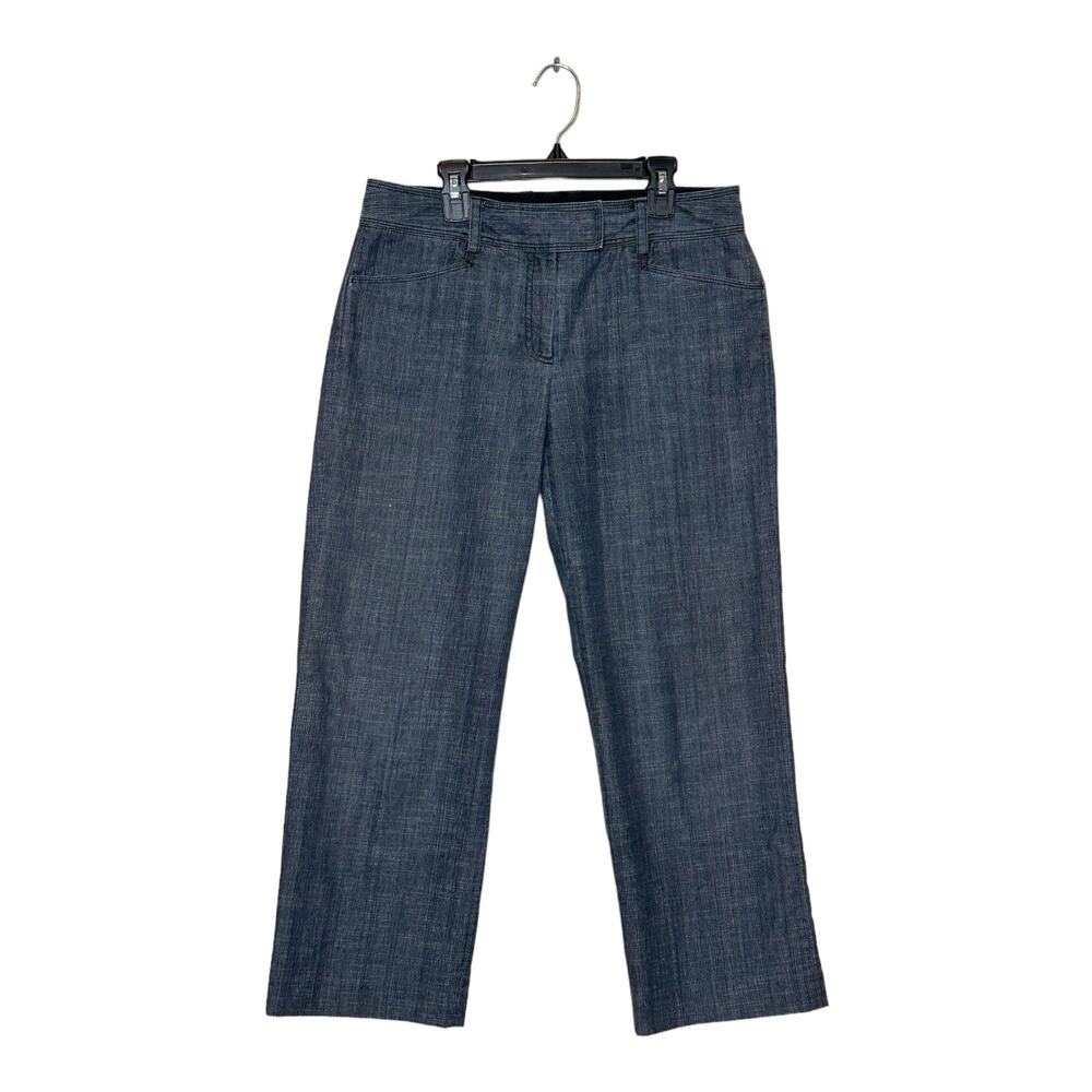 J. Crew gray straight legs crop stretch jeans size 6
